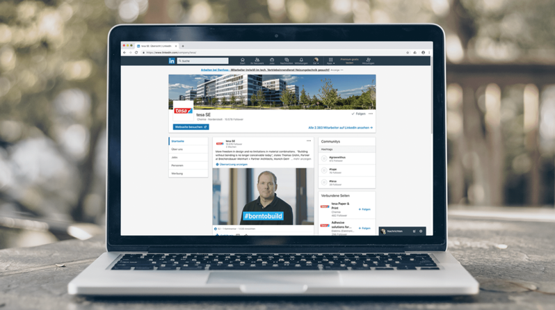 Tesa LinkedIn Beispiel